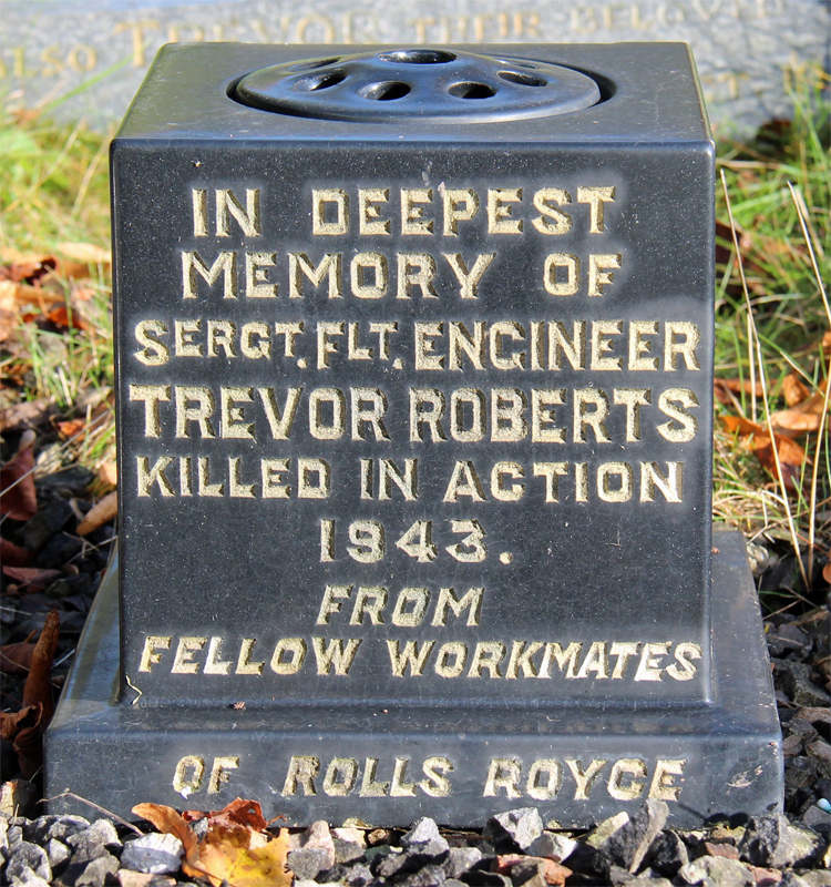 Sgt Trevor Roberts<br /><br /><br />died on active duty - October 9th, 1943